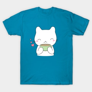 Cute Coffee Cat T-Shirt T-Shirt